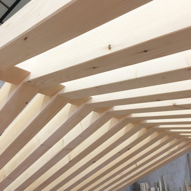 Cabane ossature bois